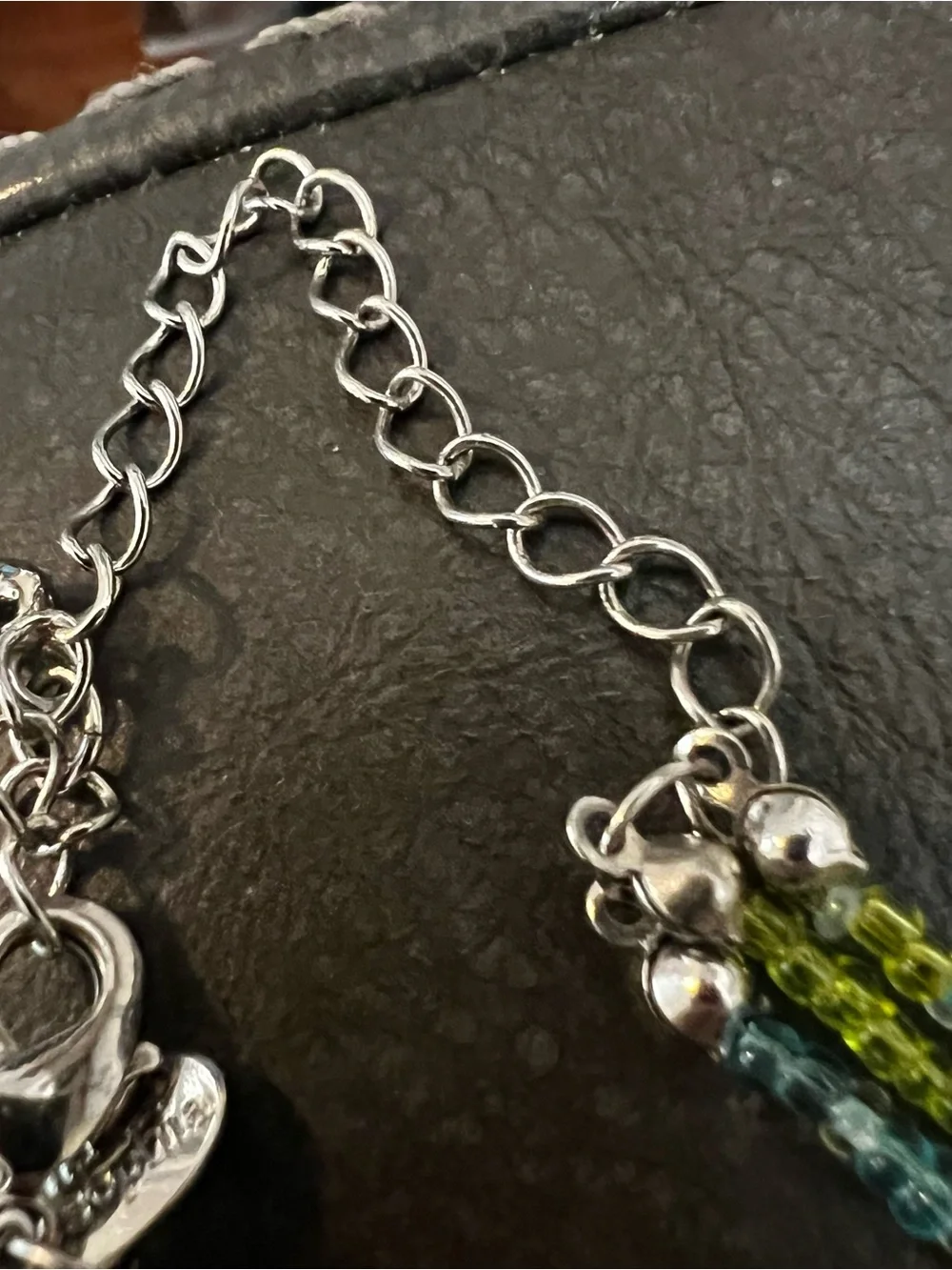 Green Glass Triplet Pendant Necklace - Women Jewelry Lia Sophia.